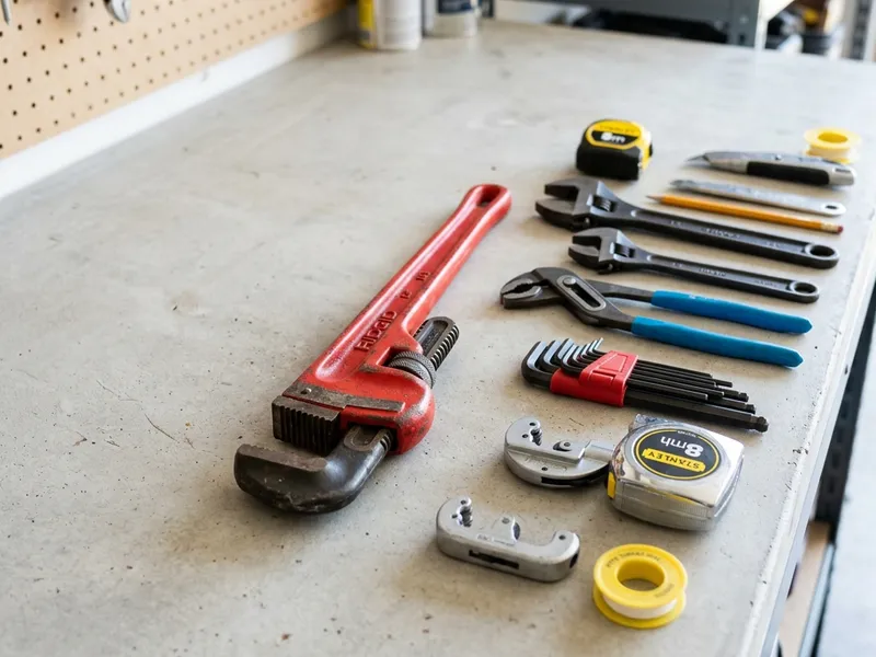 Professional plumbers in Mountain Home AFB, ID equipped with top-tier tools for residential and commercial plumbing services.